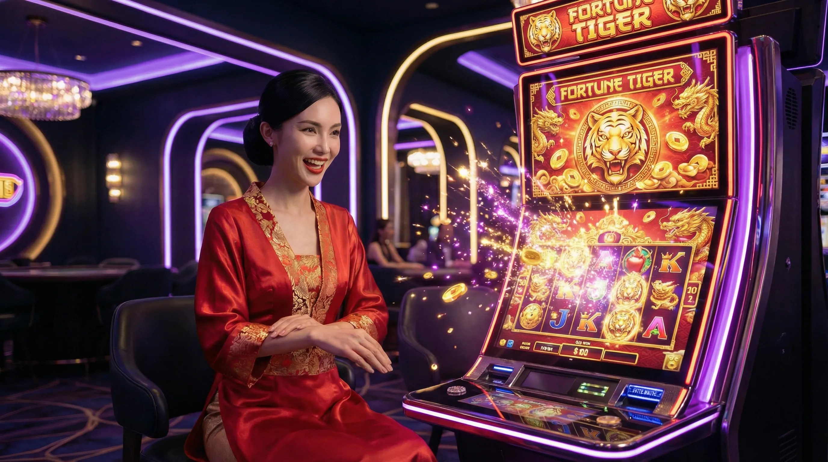 Fortune Tiger slot stakebet com símbolos de tigre dourado